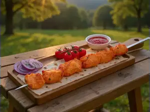Шашлык из куриной мякоти