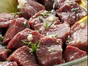 Шашлык маринованный из баранины (Мякоть)