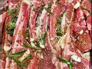 Шашлык маринованный из баранины (Корейка)