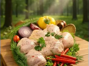 Шашлык маринованный из курицы (Бедро)